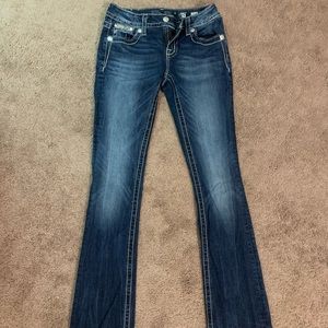 Feather blingy Miss Me jeans